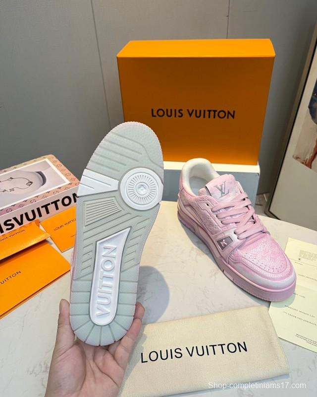 LV TRAINER Basketball Series Washed Sneakers - LY00430