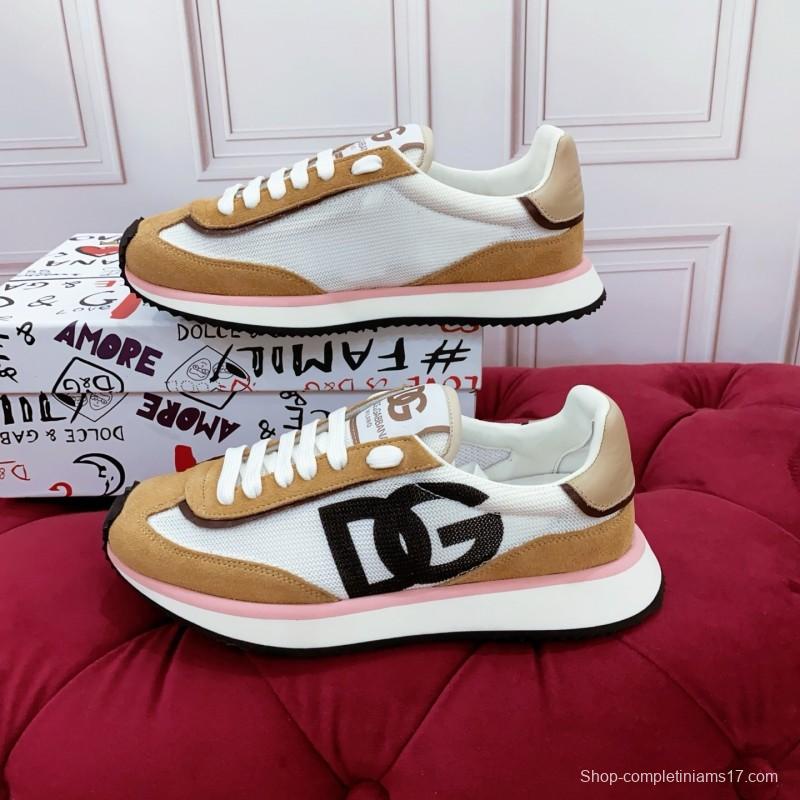 Dolce & Gabbana 2025 Spring Summer Collection Luxury Embroidered Logo Sneakers - AS00300
