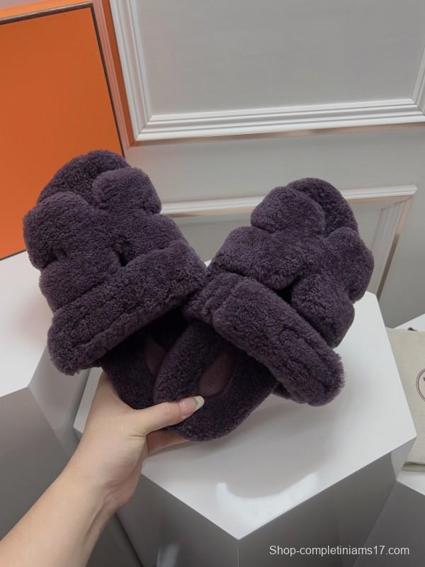 H ERLING Mao Slippers 2025 SS Collection Genuine Fur Comfort - LY00270