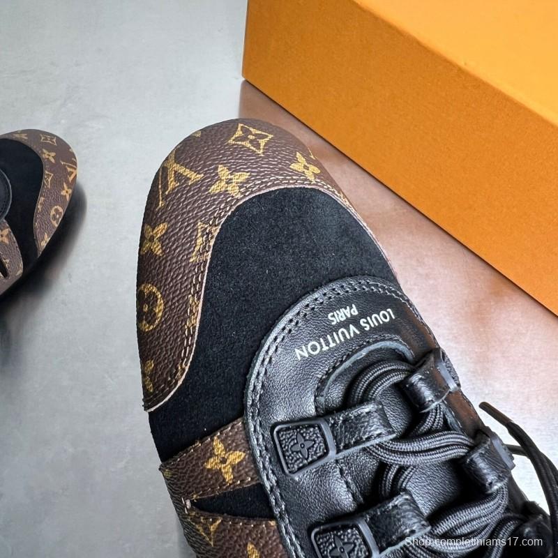 Lv Sneakerina 2025 SS Ballet Round Toe Lace-Up Low Top Lifestyle Casual Shoes - YC