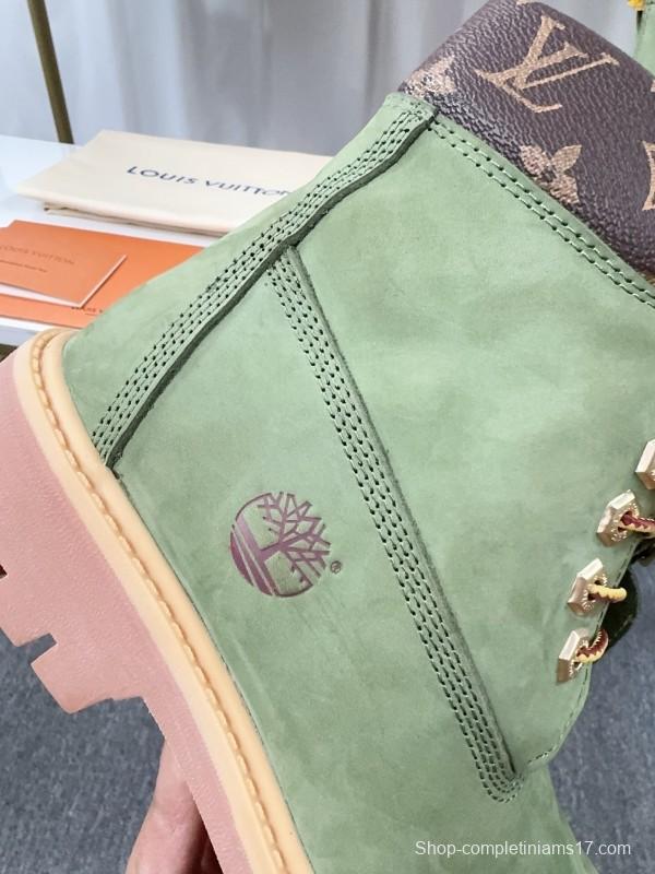 Timberland x LV Monogram Ankle Boots Waterproof Suede - LY00380