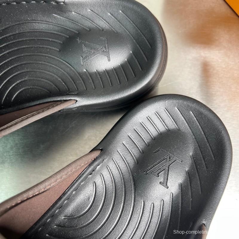 Louis Vuitton Miami Mule Slip-On Sandals with Velcro Strap - YC