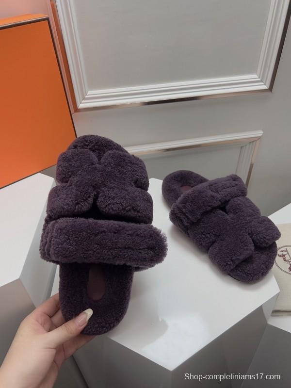 H ERLING Mao Slippers 2025 SS Collection Genuine Fur Comfort - LY00270