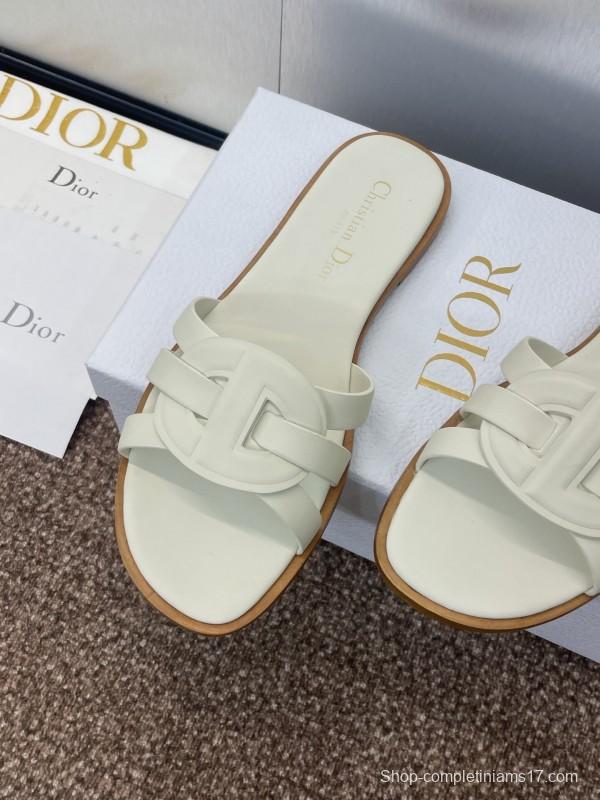 Dior D-Club Jelly Color Hollow Layered Cross Strap Women's Sandals - KFY00280