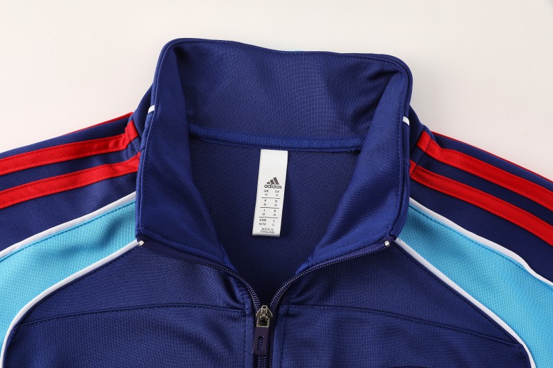 25/26 Arsenal FC Royal Blue Full zipper Jacket Tracksuit+ long pants