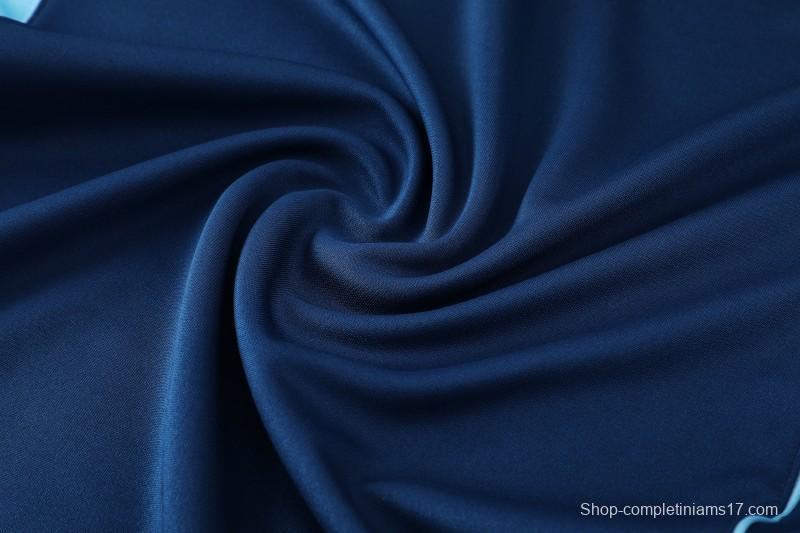 25/26  Adidas Navy Blue Full zipper Jacket Tracksuit+ long pants