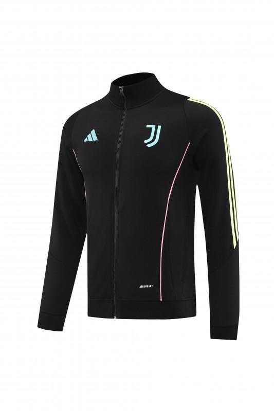 25/26  Juventus Black  Full zipper Jacket Tracksuit+ long pants