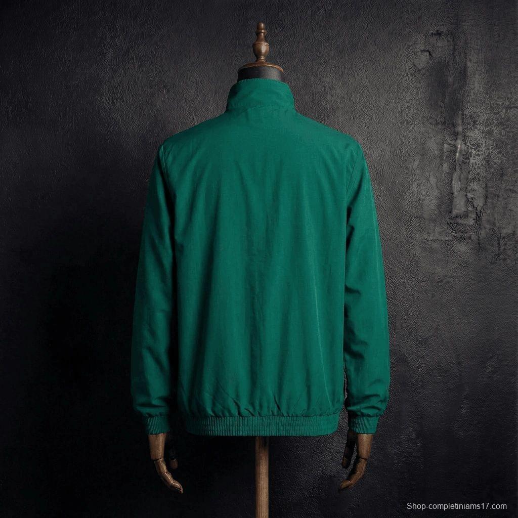 2026 Real Betis Green And Yellow  Reversible Full Zipper Jacket