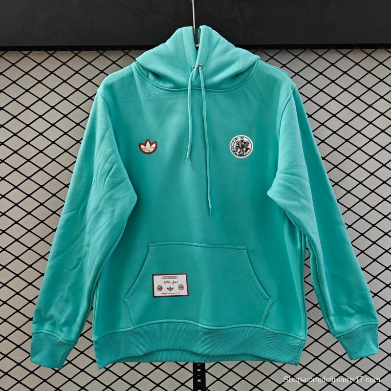 25/26 Ajax Embroidered Logo Hoodie 9 Colors