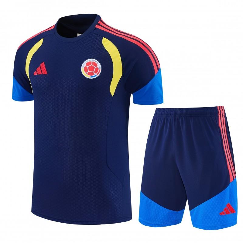 26/27 Colombia Black  Short Sleeve+Soccer Shorts