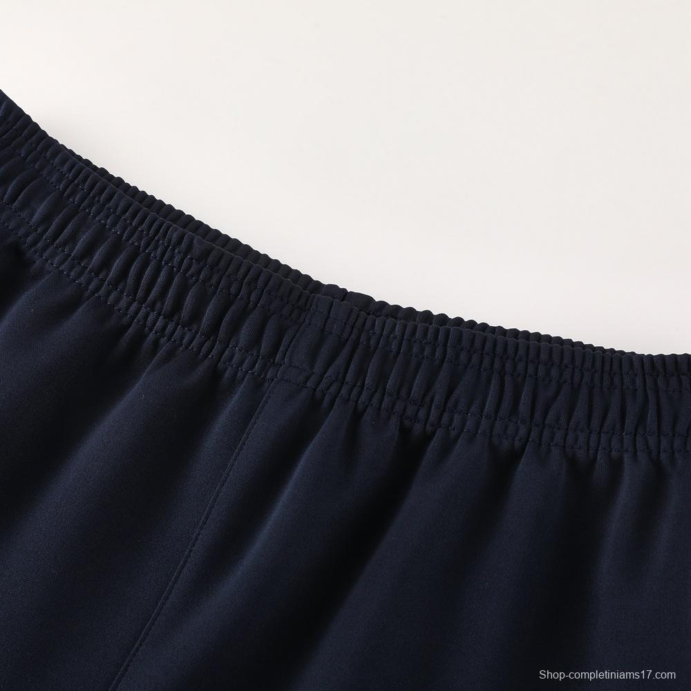 26/27 Napoli Navy Blue  Full Zipper Jacket Tracksuit + Long Pants