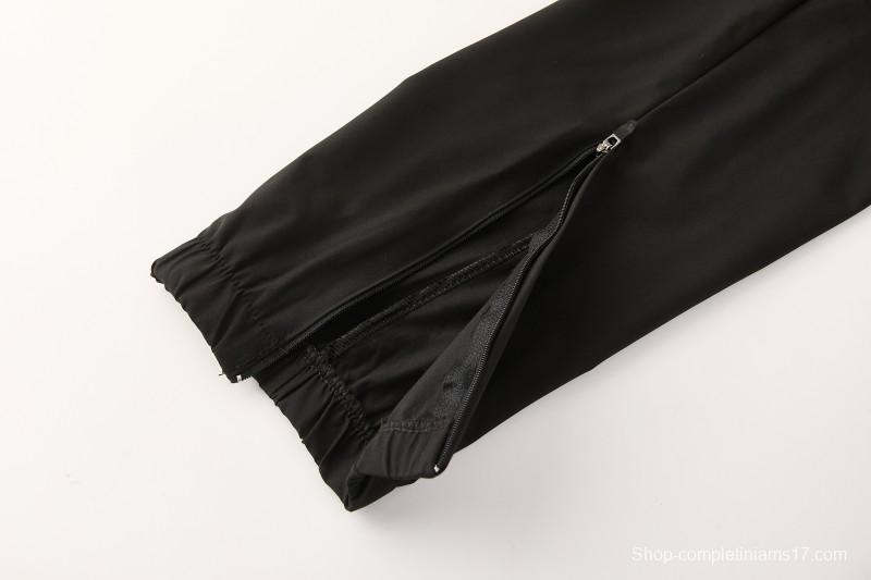 26/27 Chelsea Black Full Zipper Hooded Jacket Tracksuit + Long Pants