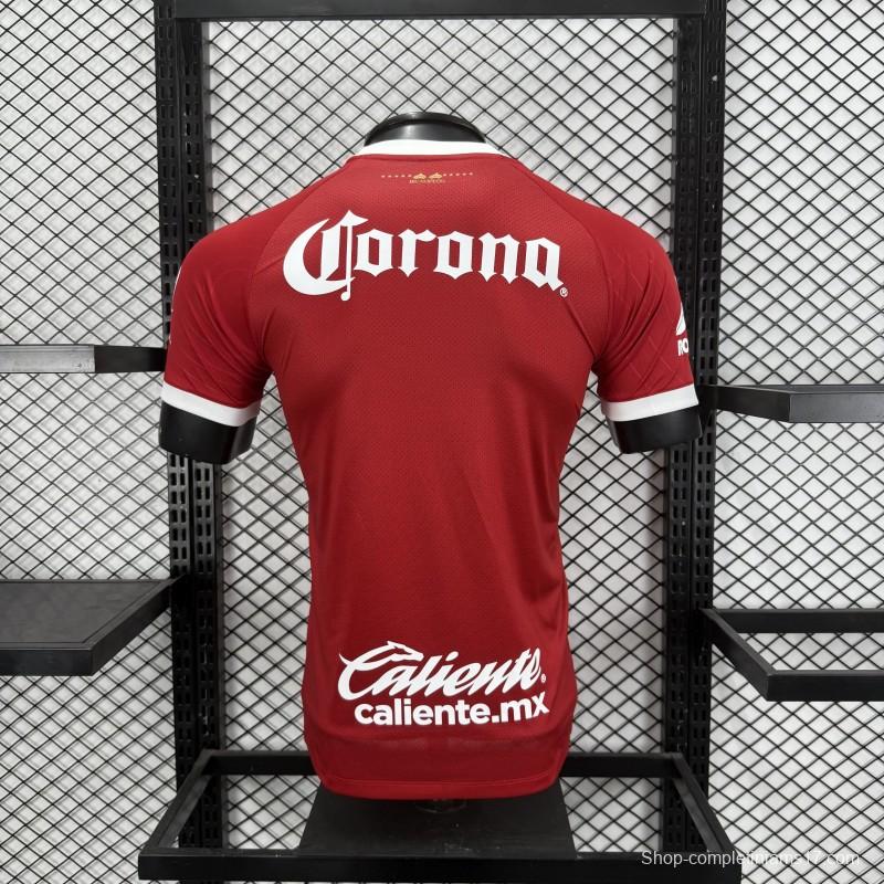 Player Version 26/27 Deportivo Toluca FC New Balance Home Deep Red White Jersey