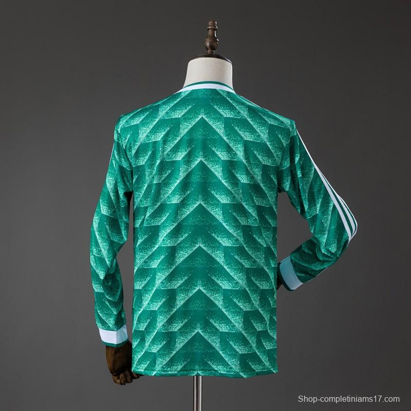 90/91 Germany Away Retro Long Sleeve Jersey