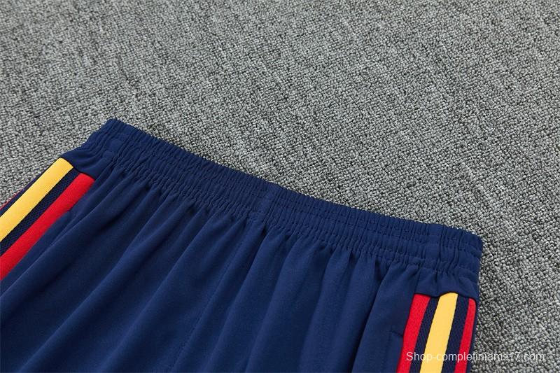 26/27 Spain Away White Half Zipper Jacket Tracksuit + Long Pants