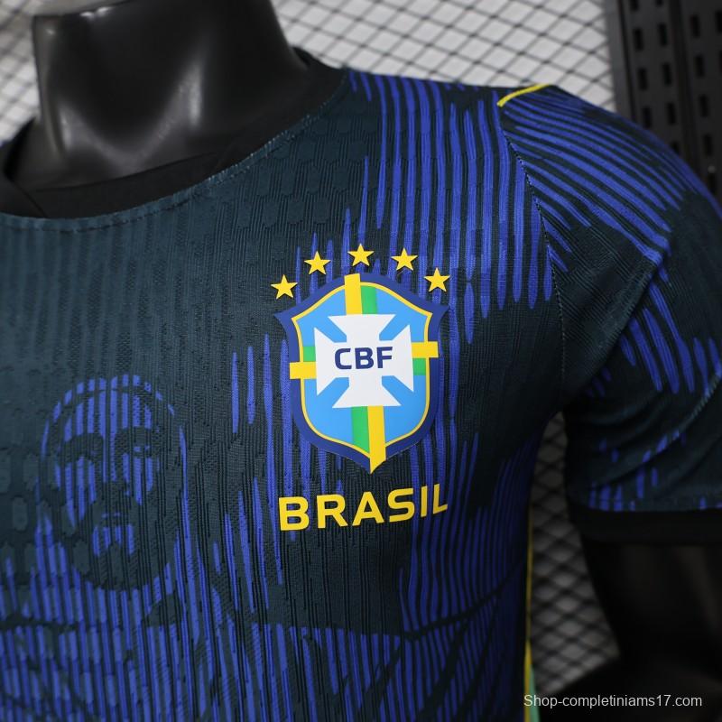 Player Version 2026 Brazil Navy Blue  Special Edition Away Jersey