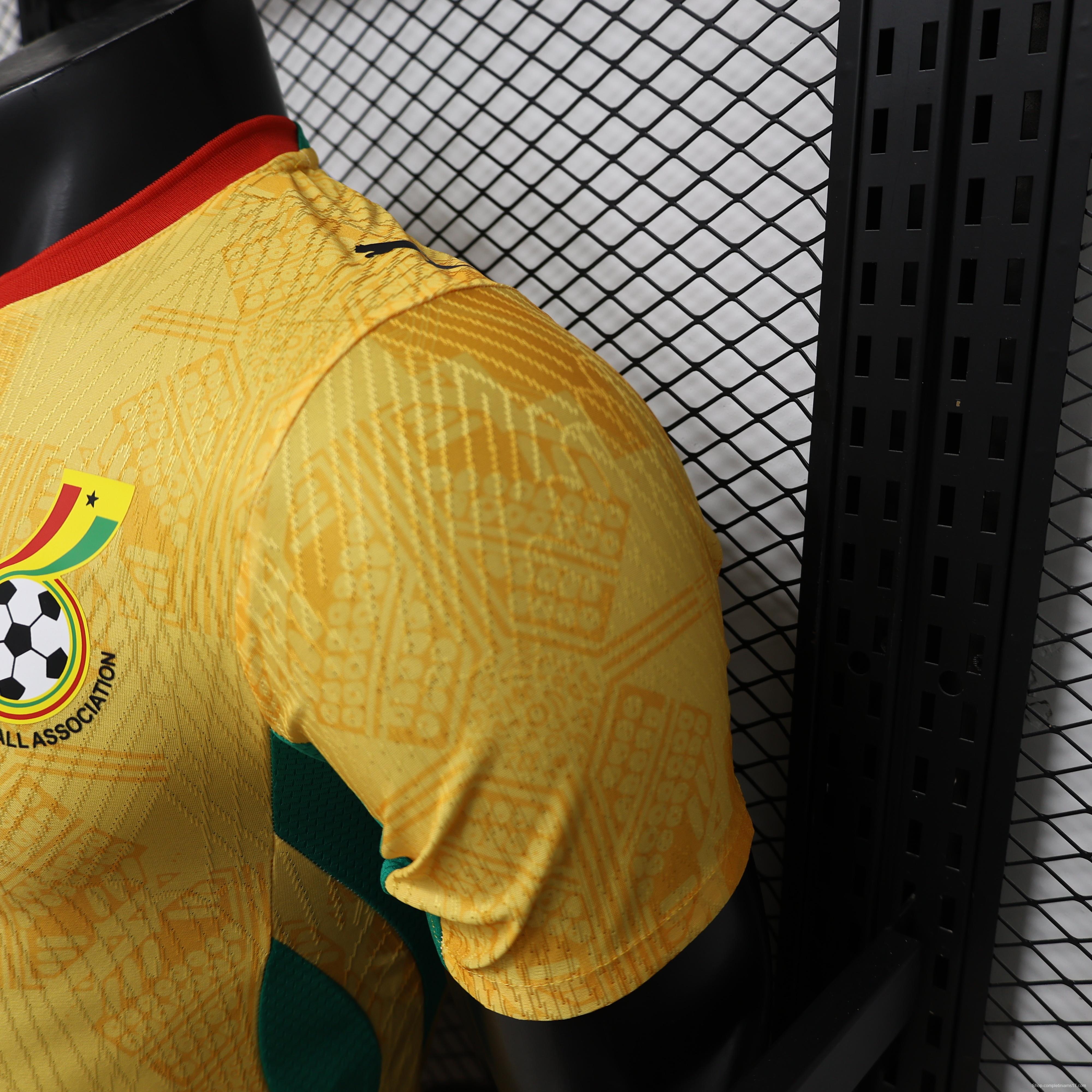Player Version 26/27 Ghana  Away  Yellow & Green/Red Accent Jersey