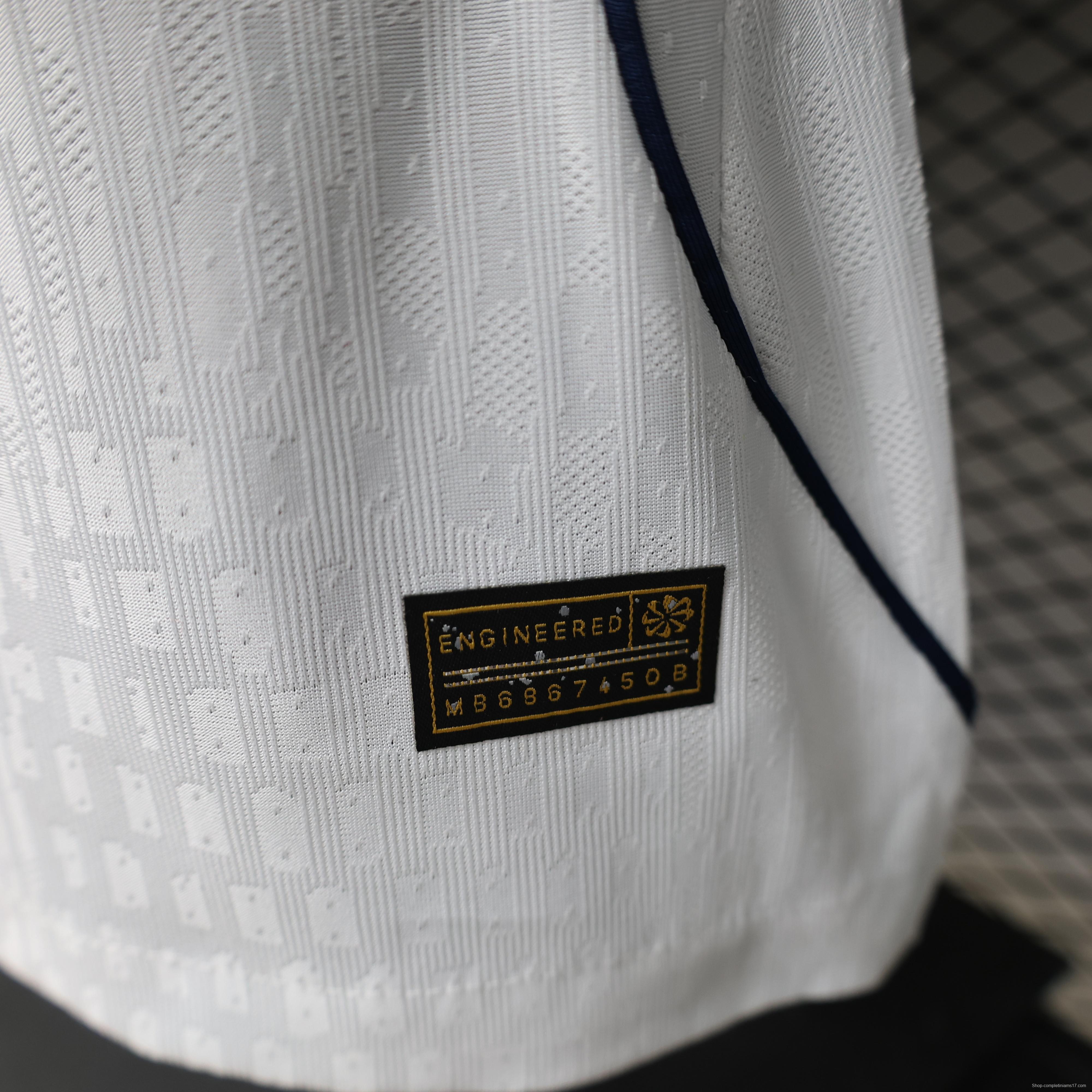 Player Version 26/27 Paris Saint-Germain Away  White & Navy/Red Stripe Special Edition Jersey