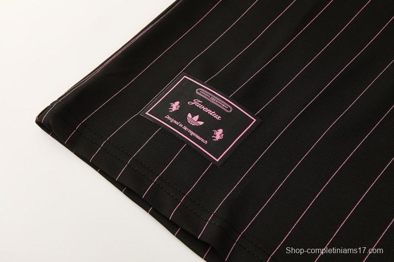 2026/27 Inter Miami CF Black Pinstripe Short Sleeve+Soccer Shorts