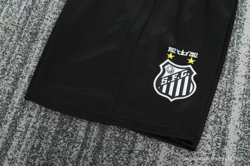 Retro Kids 12/13 Santos FC Black Long Sleeve Jersey