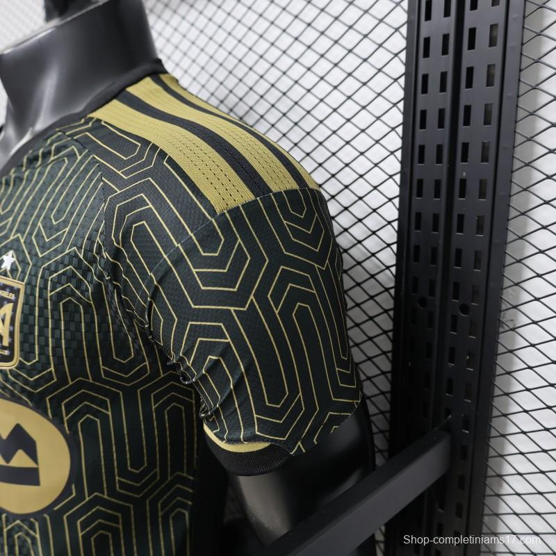 Player Version 2026 LAFC Home Black with Gold   Jersey