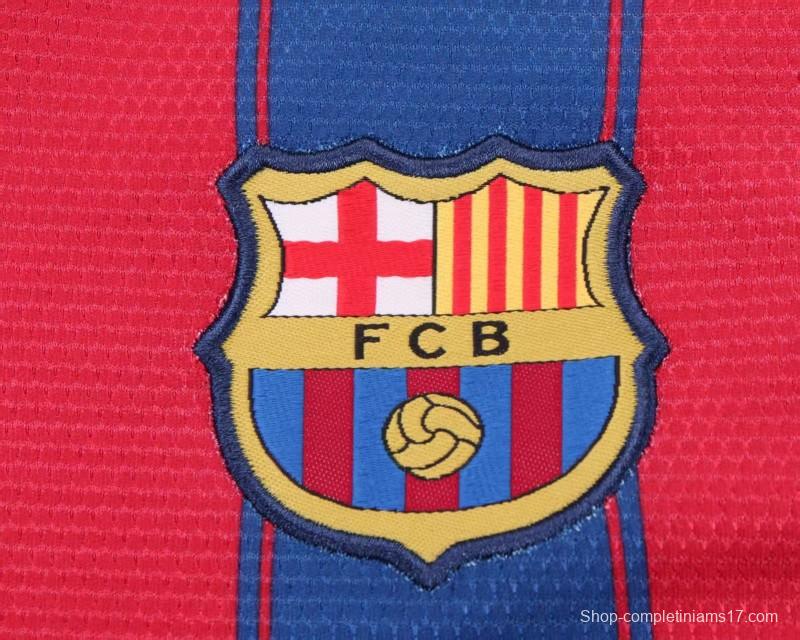 Retro Kids 09/10 FC Barcelona Home Jersey