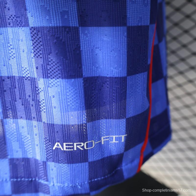 Player Version 2026 Croatia Away Blue  Jersey