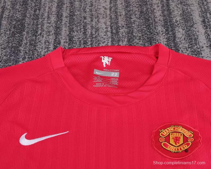 Retro Kids 07/08 Manchester United Home Jersey
