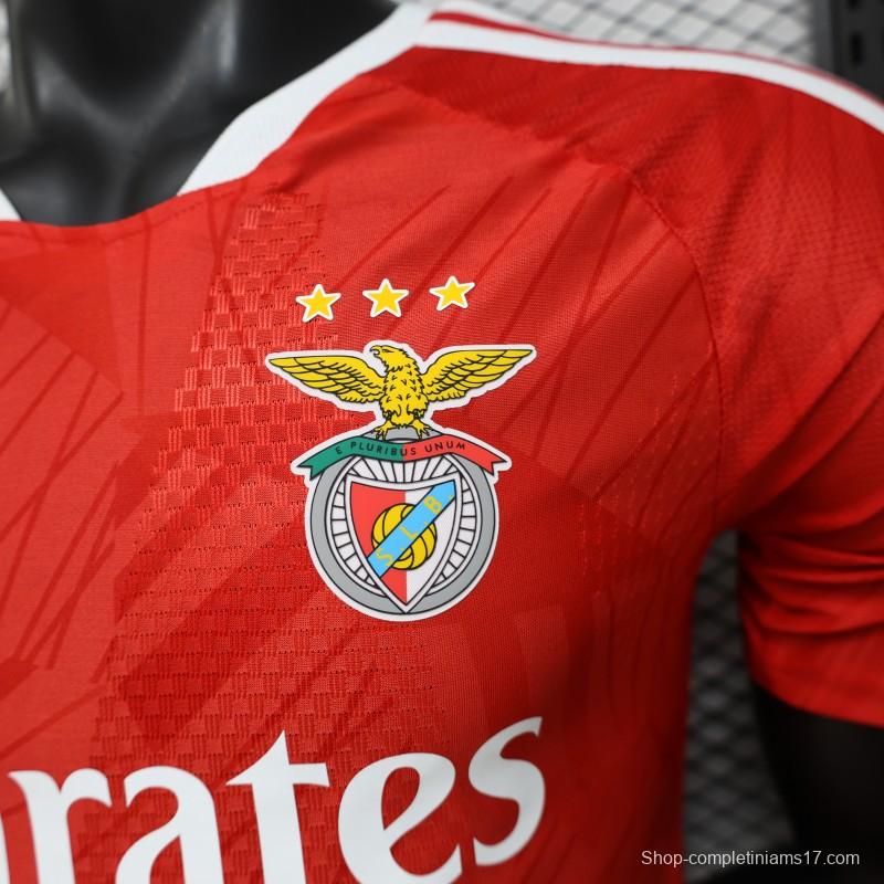 Player Version 26/27 SL Benfica Home Red Jersey