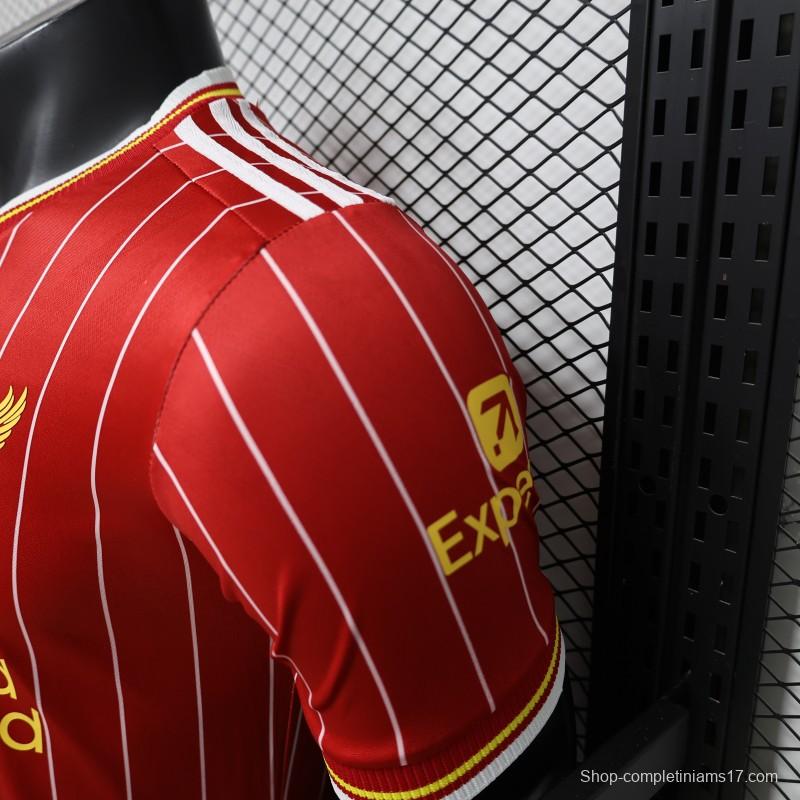 Player Version 26/27 Liverpool Red with White Pinstripe Home Jersey