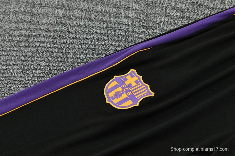 Player Version 26/27  Barcelona Light GreyHalf Zipper Jacket+Long Pants