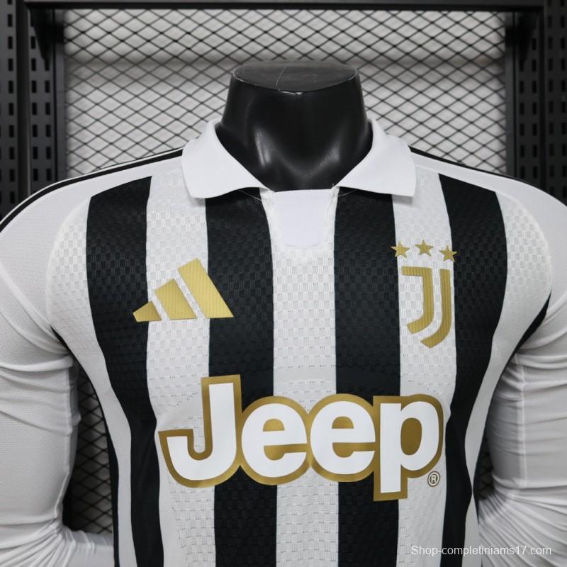 Player Version 26/27 Juventus Home Long Sleeve Jersey