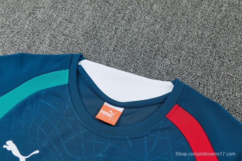 26/27 Portugal Dark Teal  Short Sleeve+Soccer Shorts