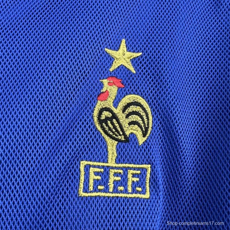 Retro 2002 France Home Jersey