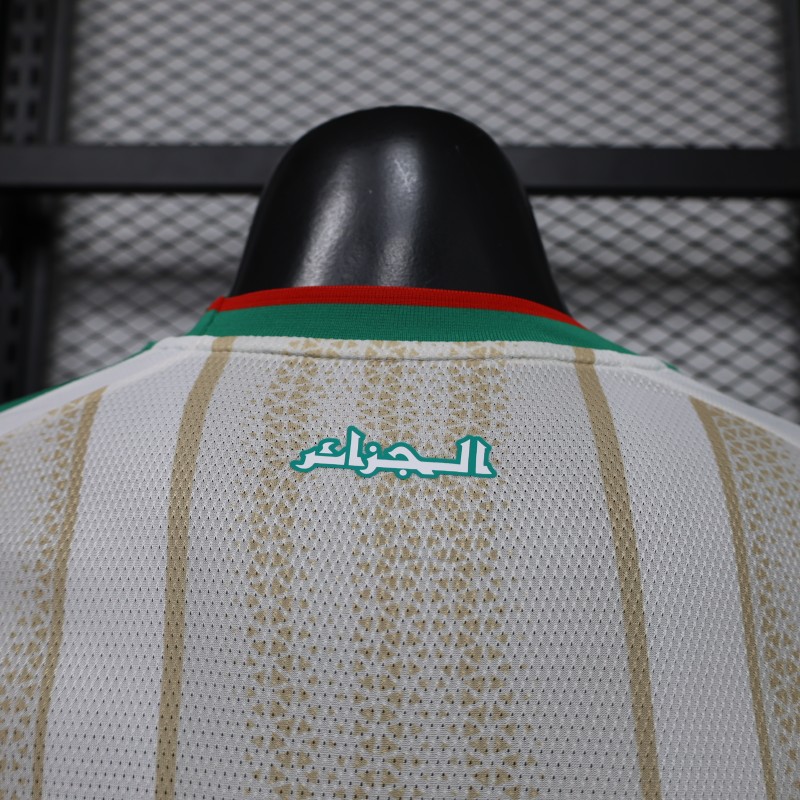 Player Version 2026 Algeria Away White Long Sleeve Jersey