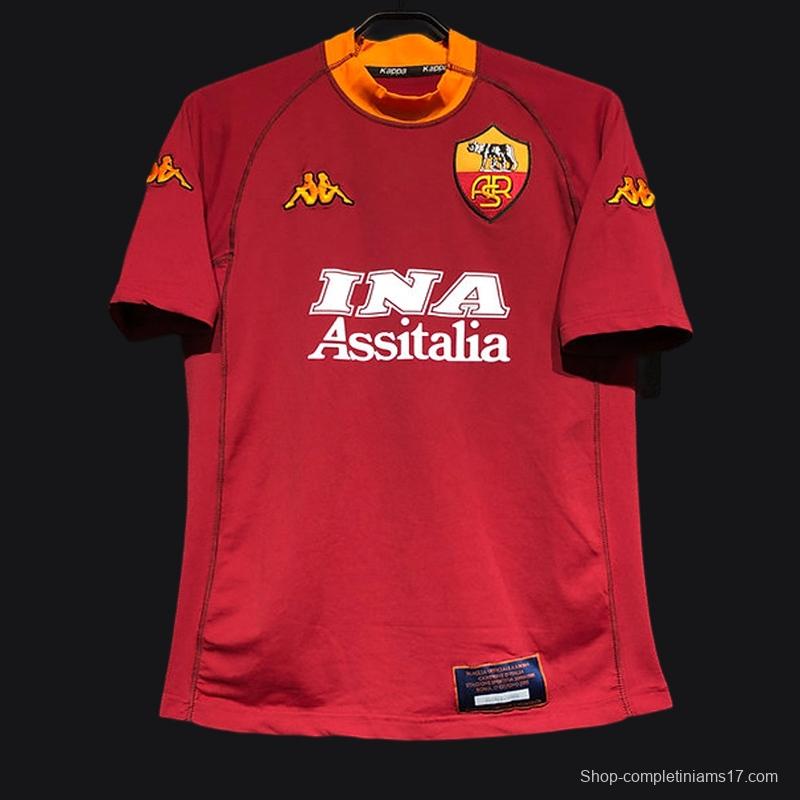 Retro 00/01 AS Roma Home Jersey