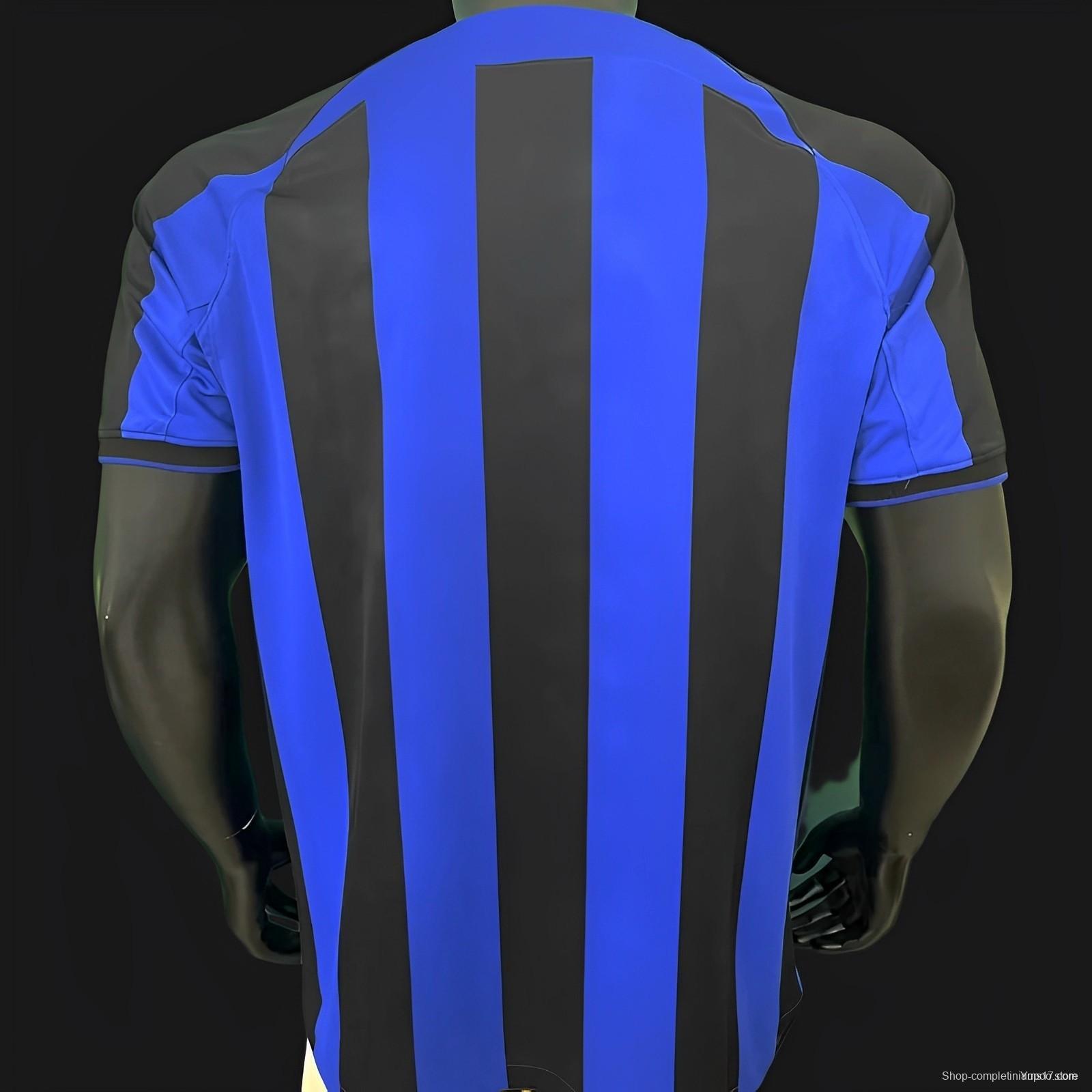 22/23 Inter Milan Home Jersey With Paramount Plus Sponsor