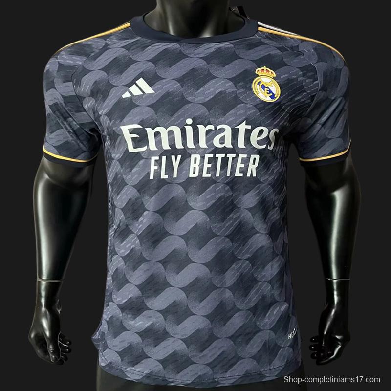 Player Version 23/24 Real Madrid Away Black Jersey