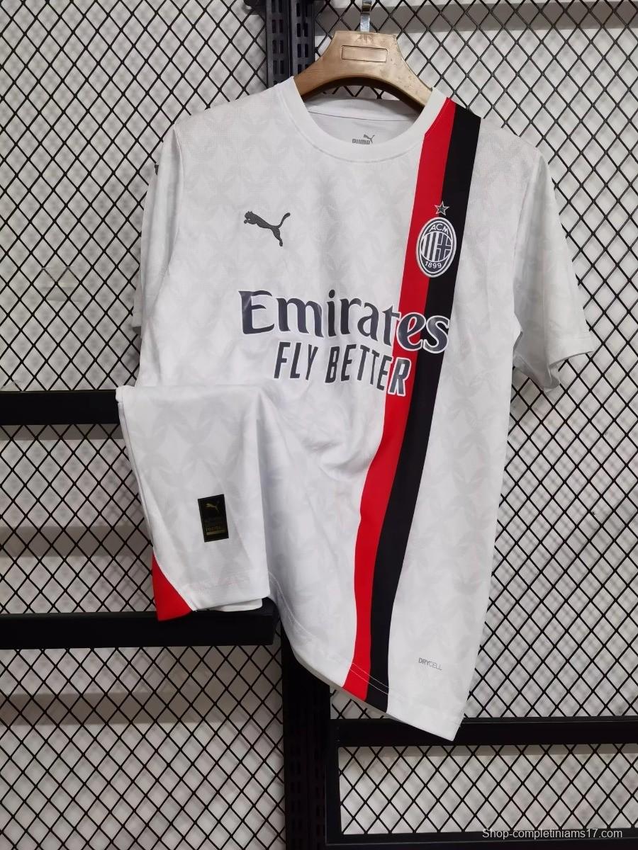 23/24 AC Milan Away White Jersey