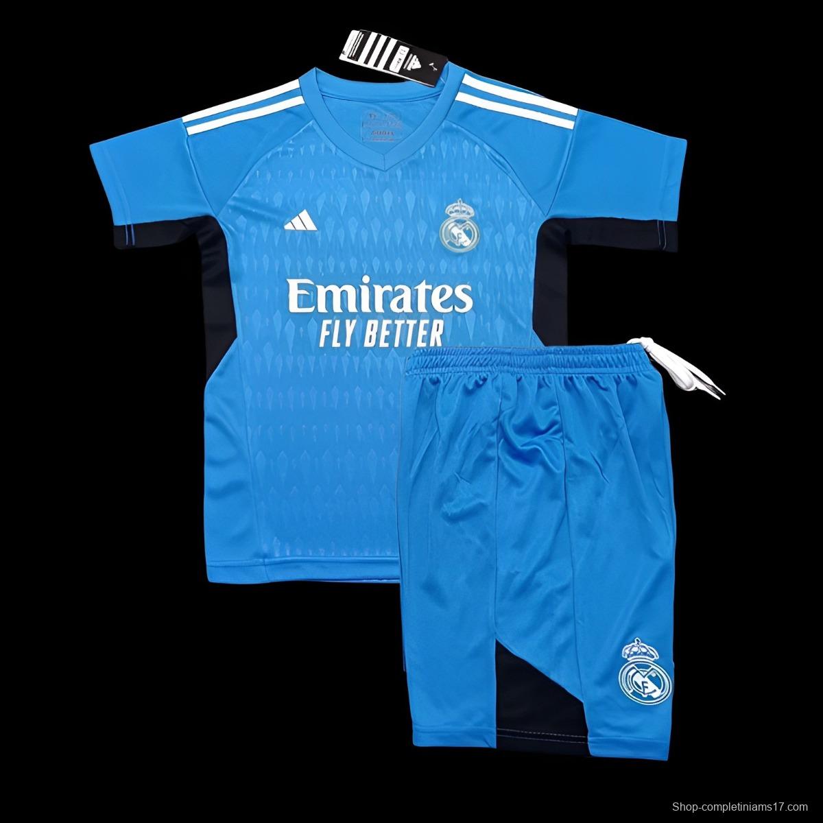 23/24 Real Madird Blue Goalkeeper Jersey