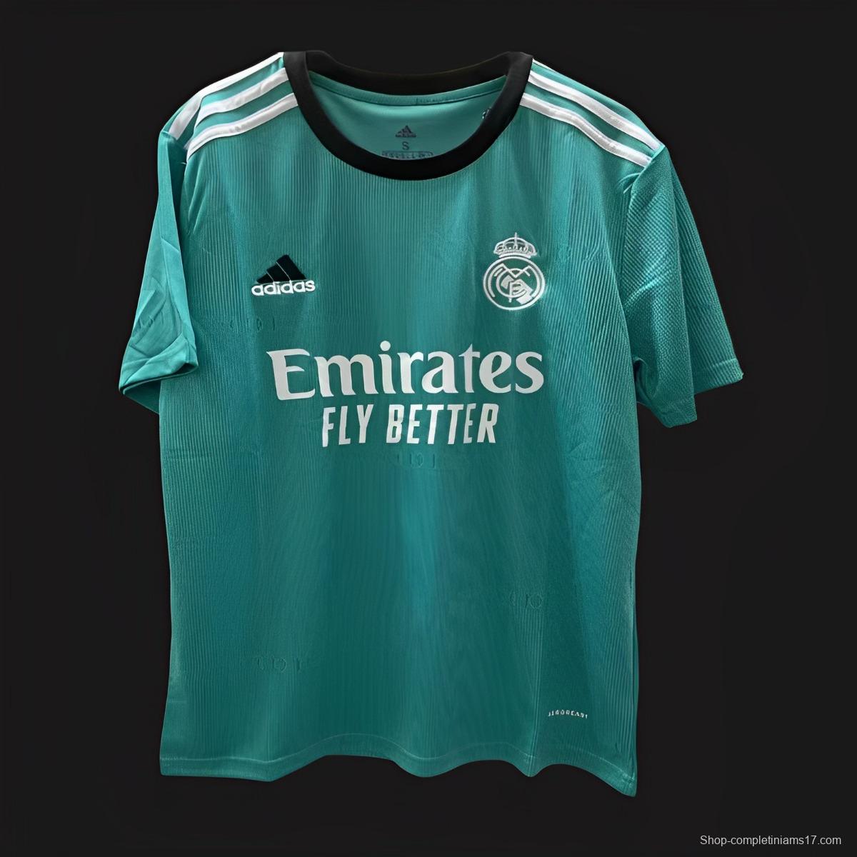 Retro 21/22 Real Madrid Third Green Jersey