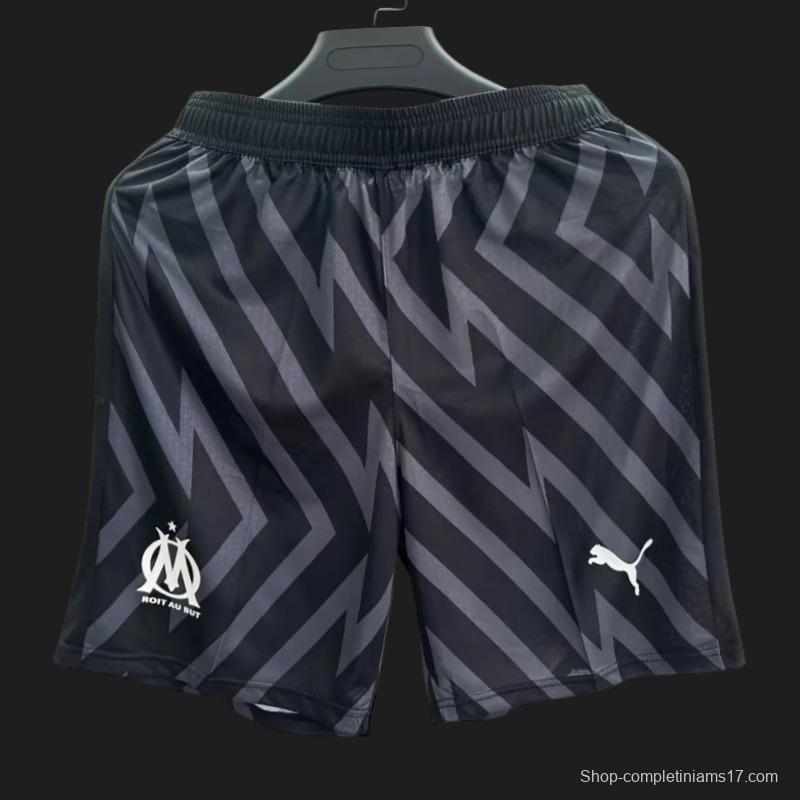 Player Version 23/24 Olympique Marseille Black Goalkeeper Shorts