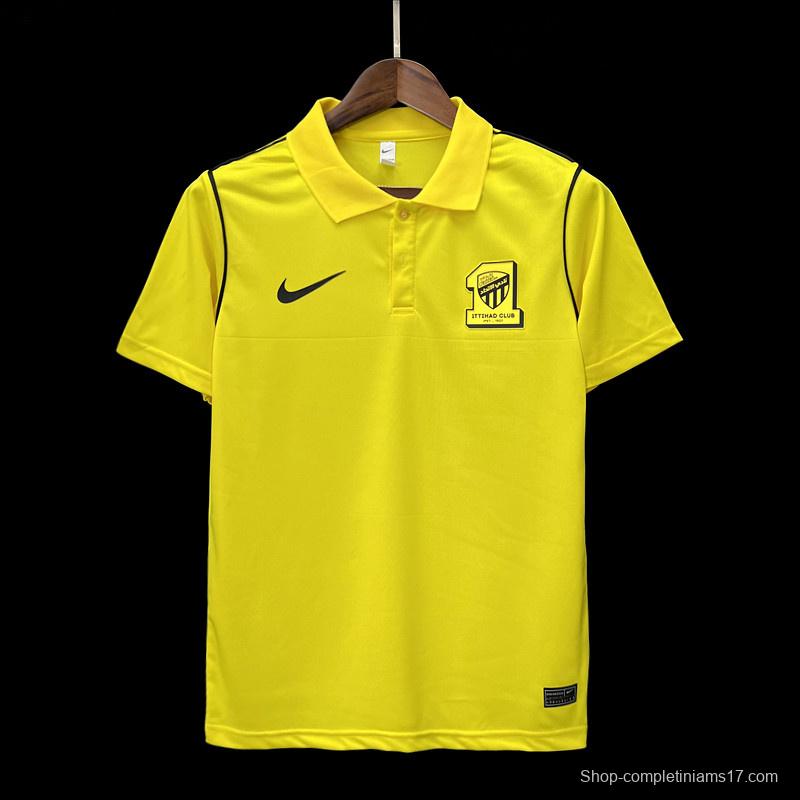 23/24 Al-Ittihad Club Yellow Polo Jersey