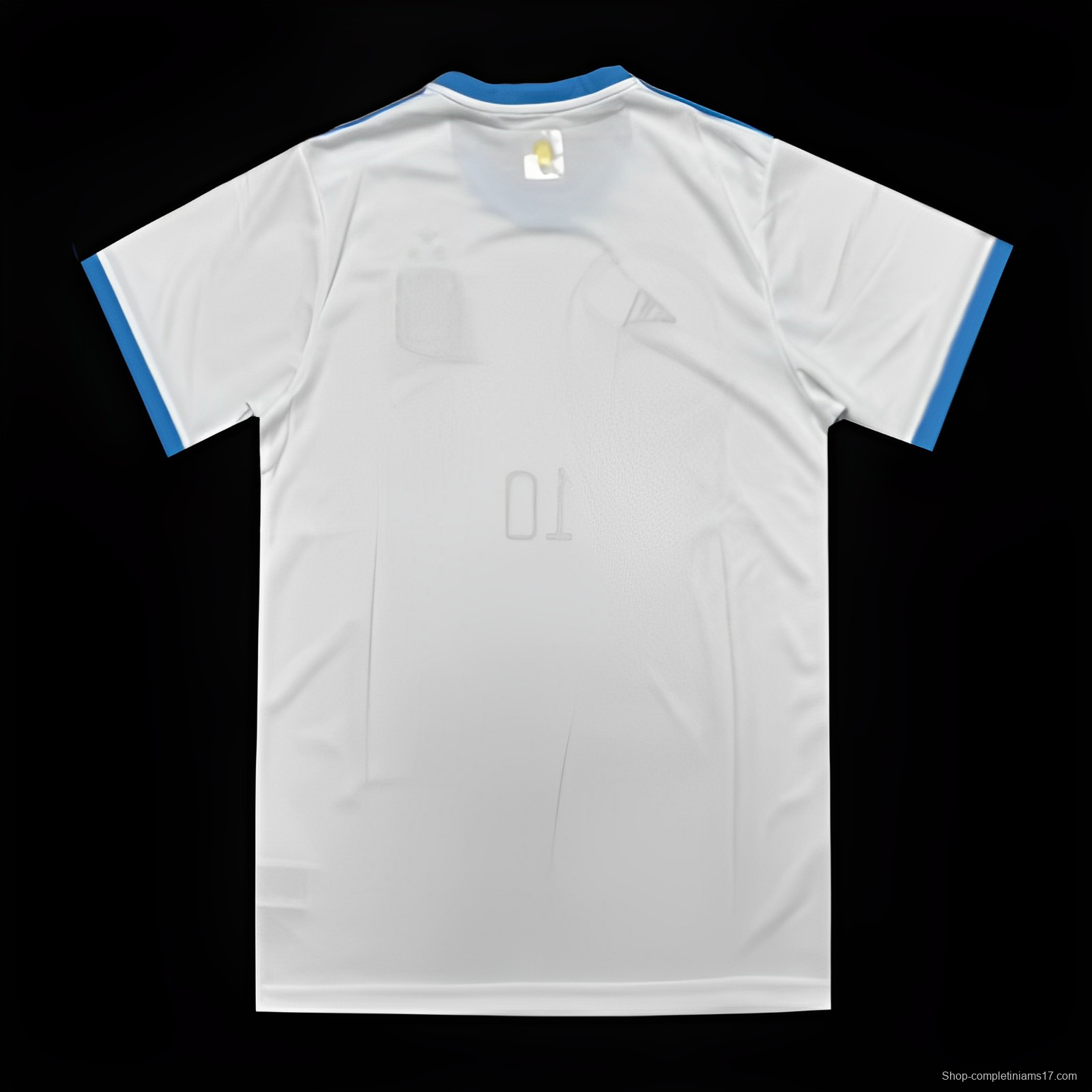 3 Stars Argentina White Training Jersey With Number 10 Printing