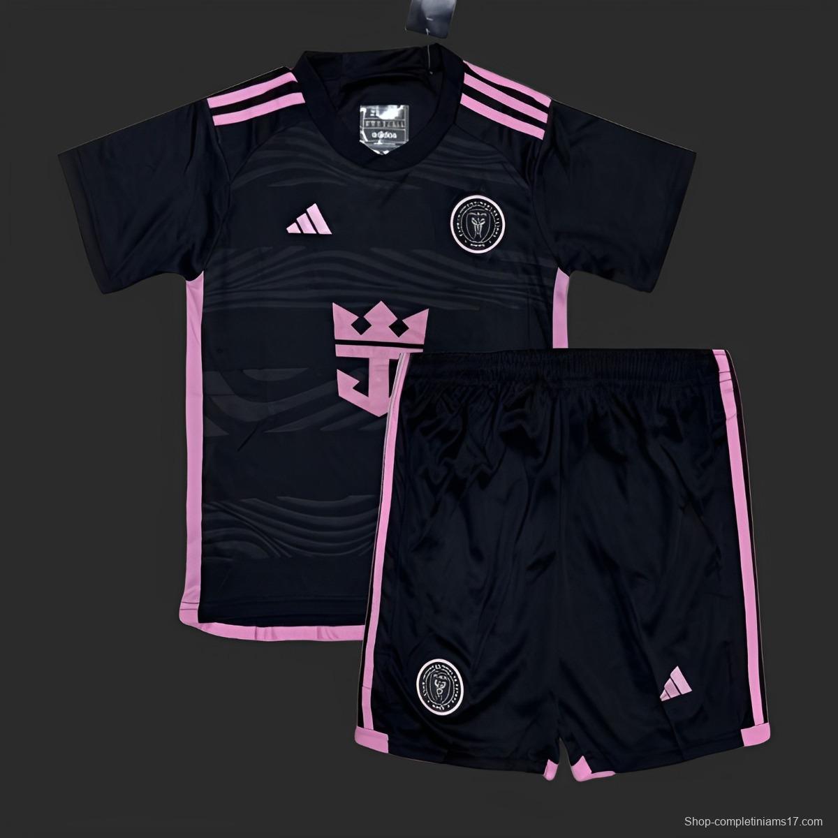 24/25 Kids Inter Miami Away Black Jersey