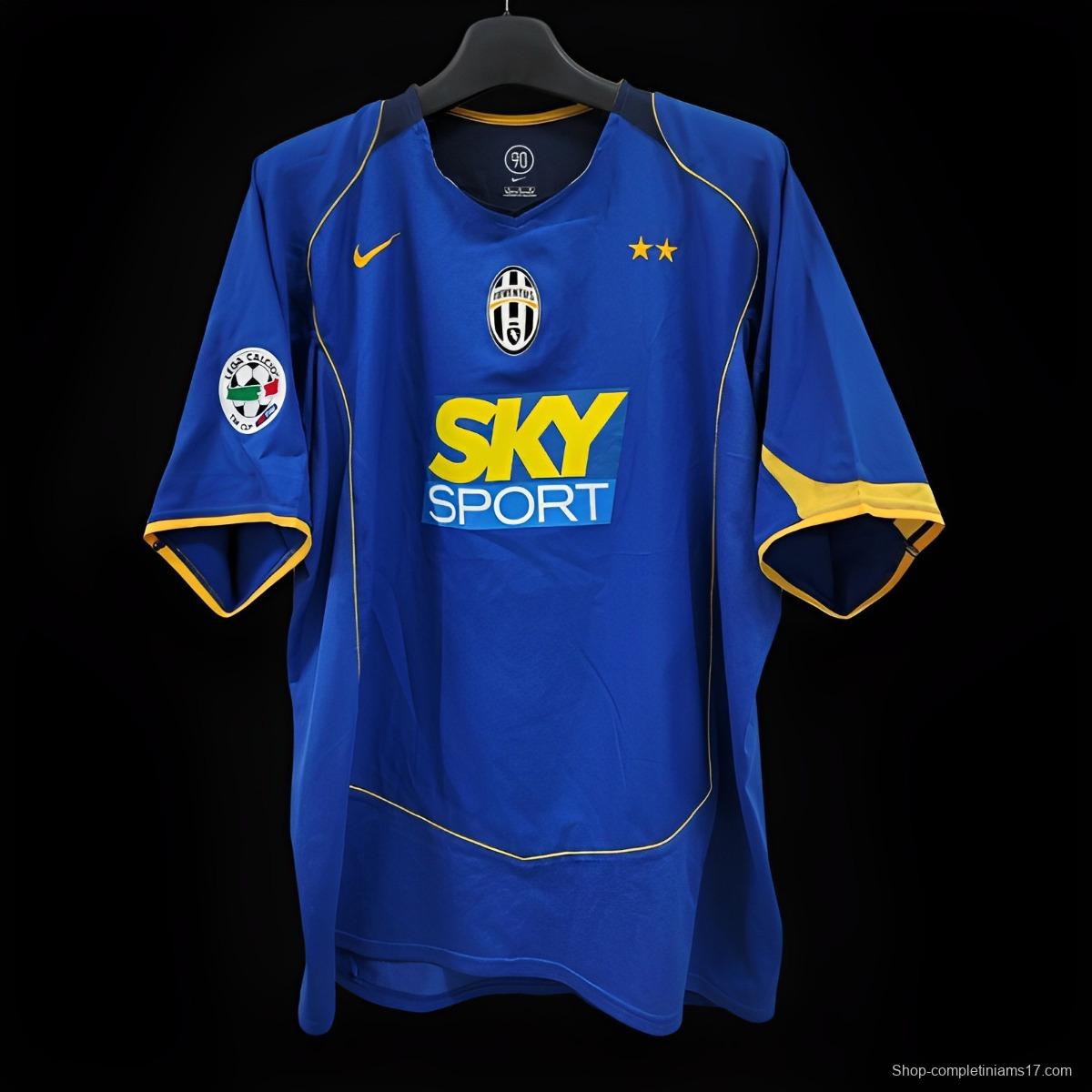 Retro 04/05 Juventus Away Blue Jersey