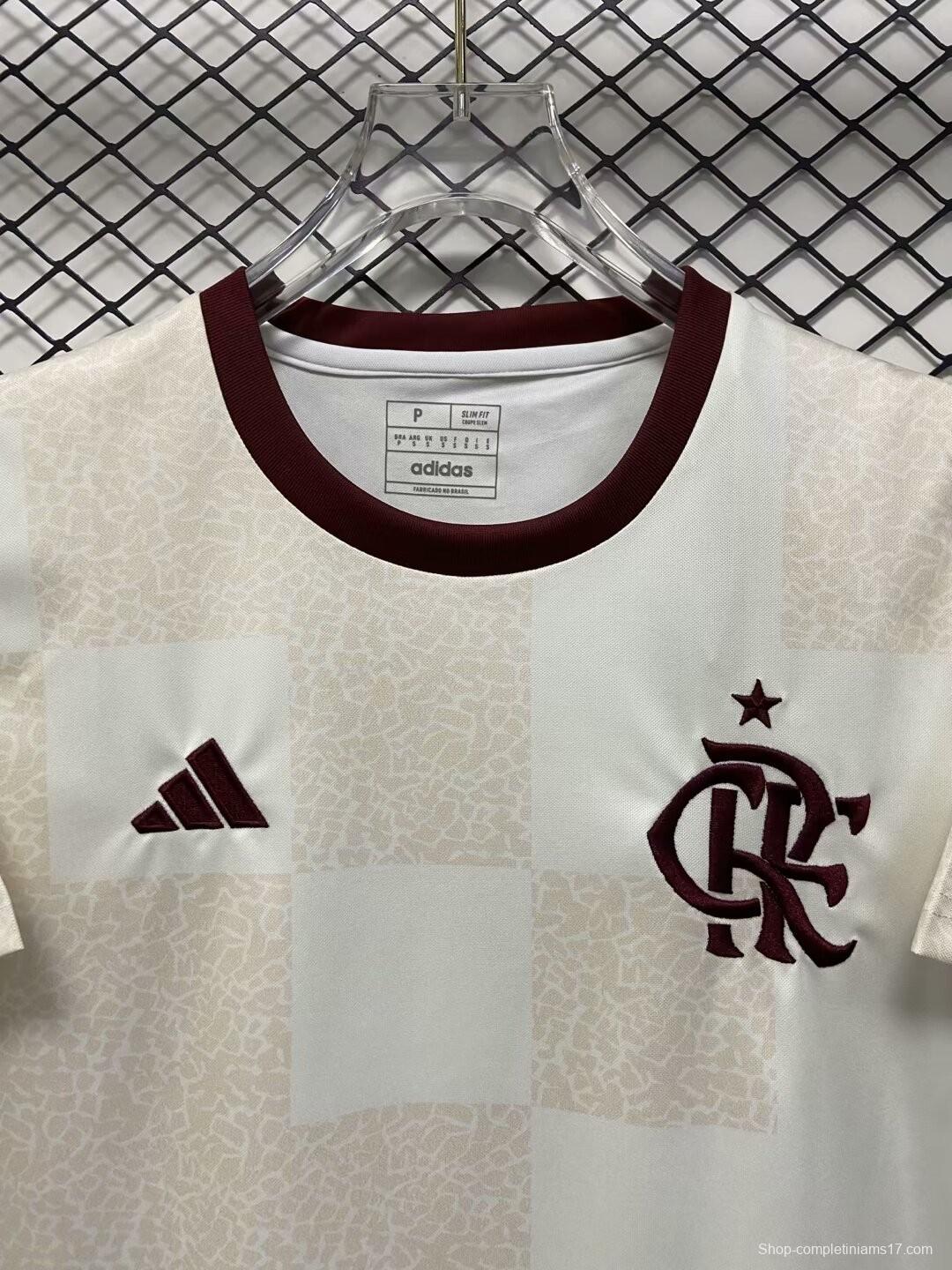 24/25 Flamengo Pre-Match White Training Jersey