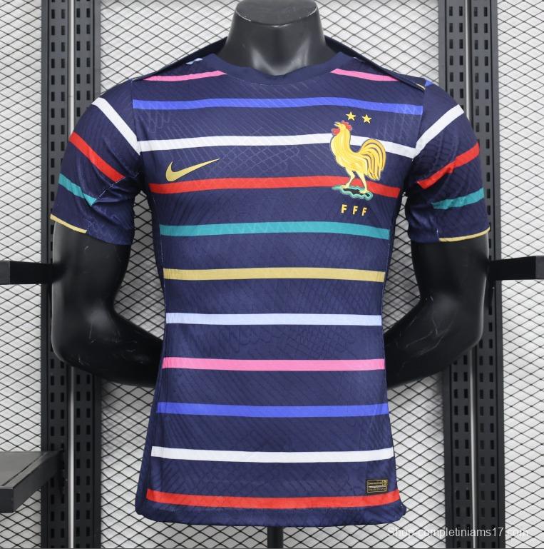 Player Version 2024 France Training Stripe Jersey