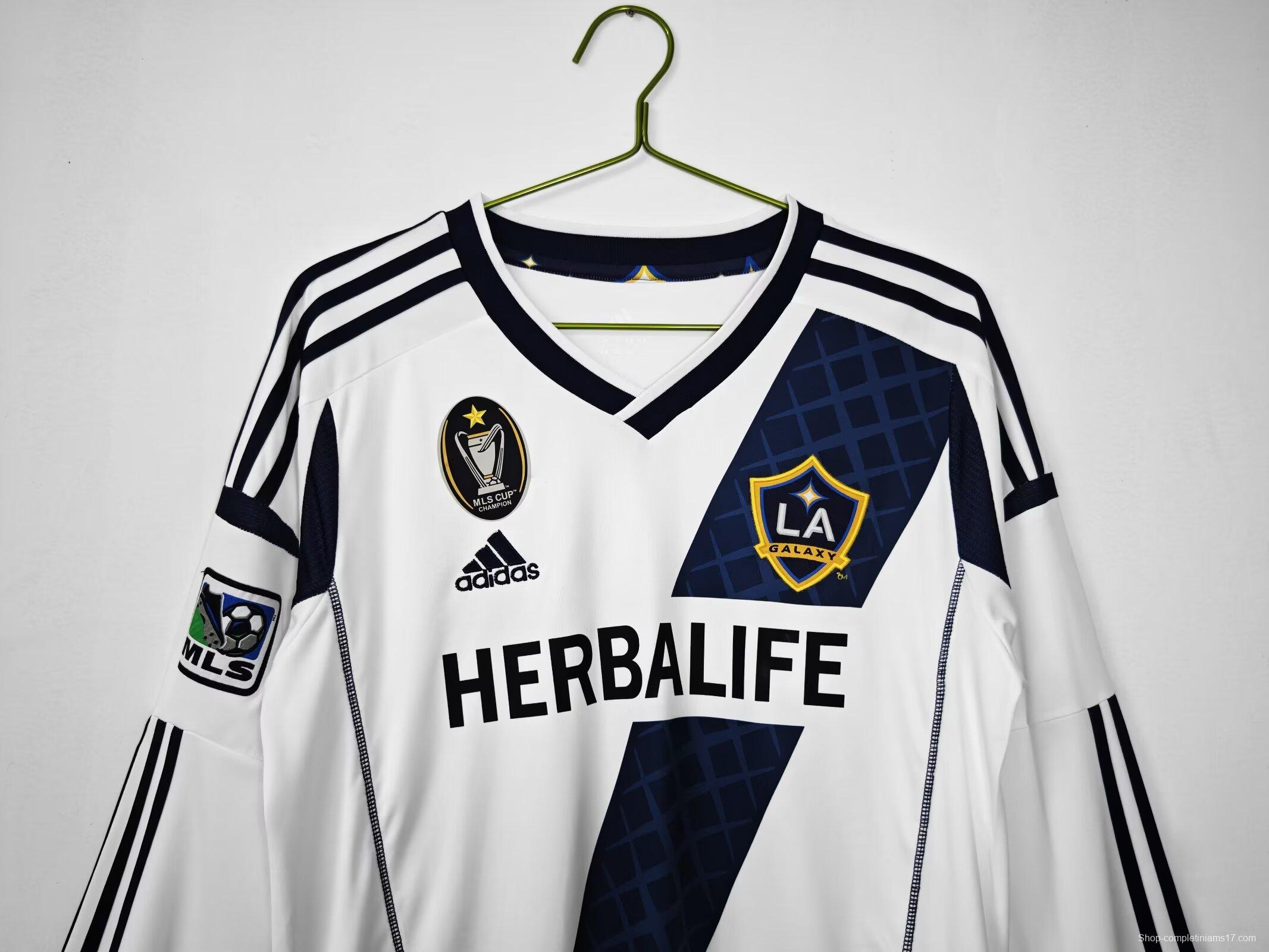 Retro 11-12 La Galaxy Home Long Sleeve Jersey