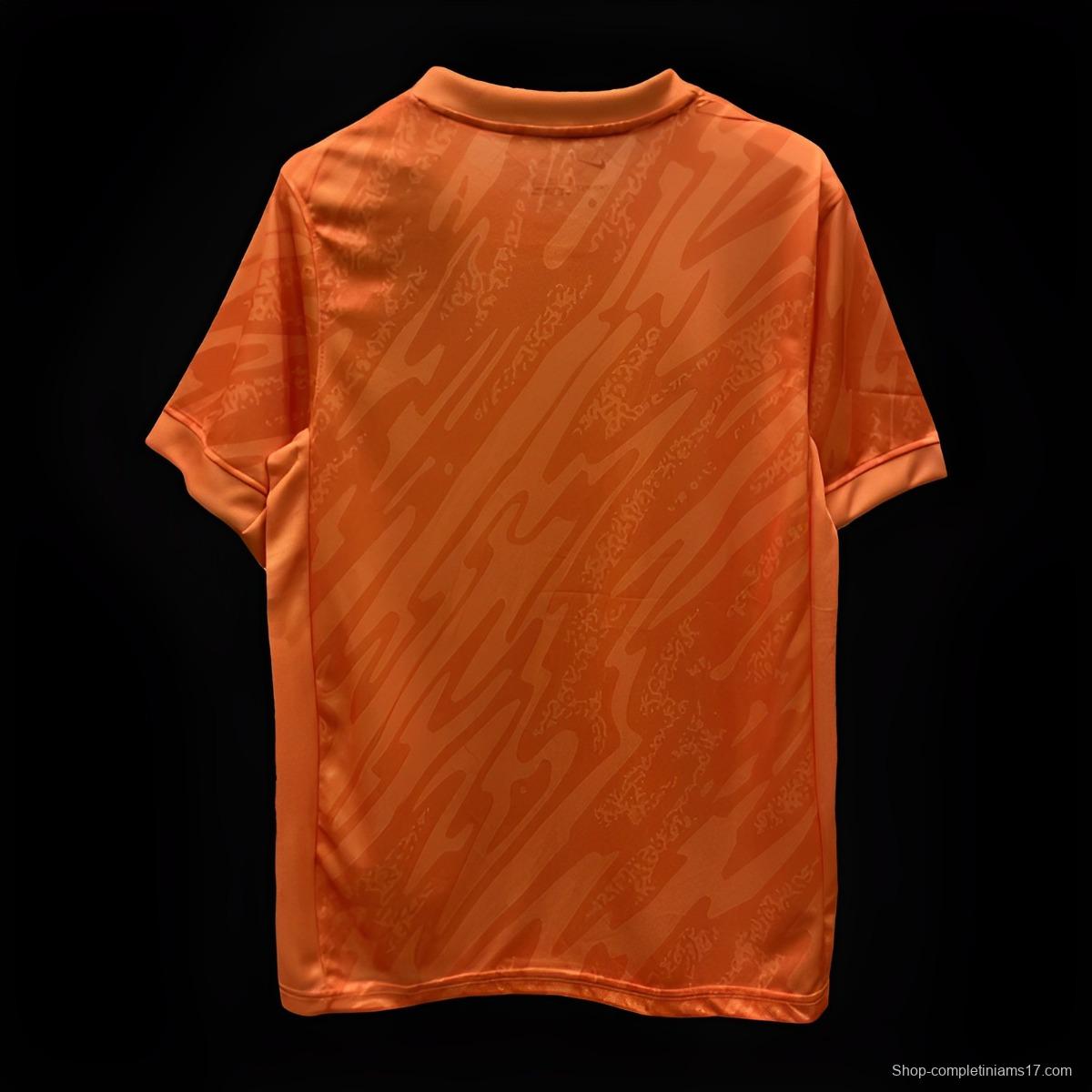 2024 England Orange Goalkeeper Jersey